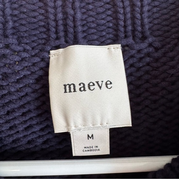 Anthropologie Maeve Navy Star Short Sleeve Sweater - Picture 5 of 7